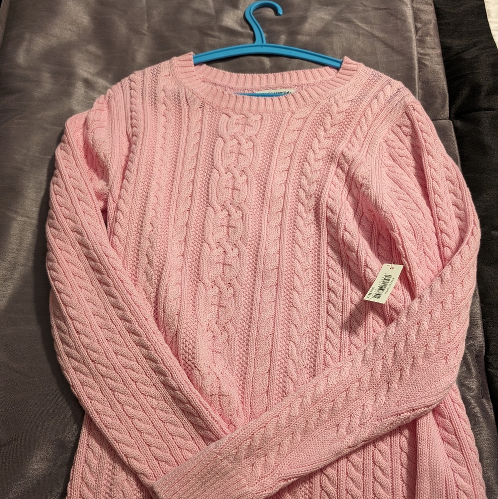 Cable knit sweater